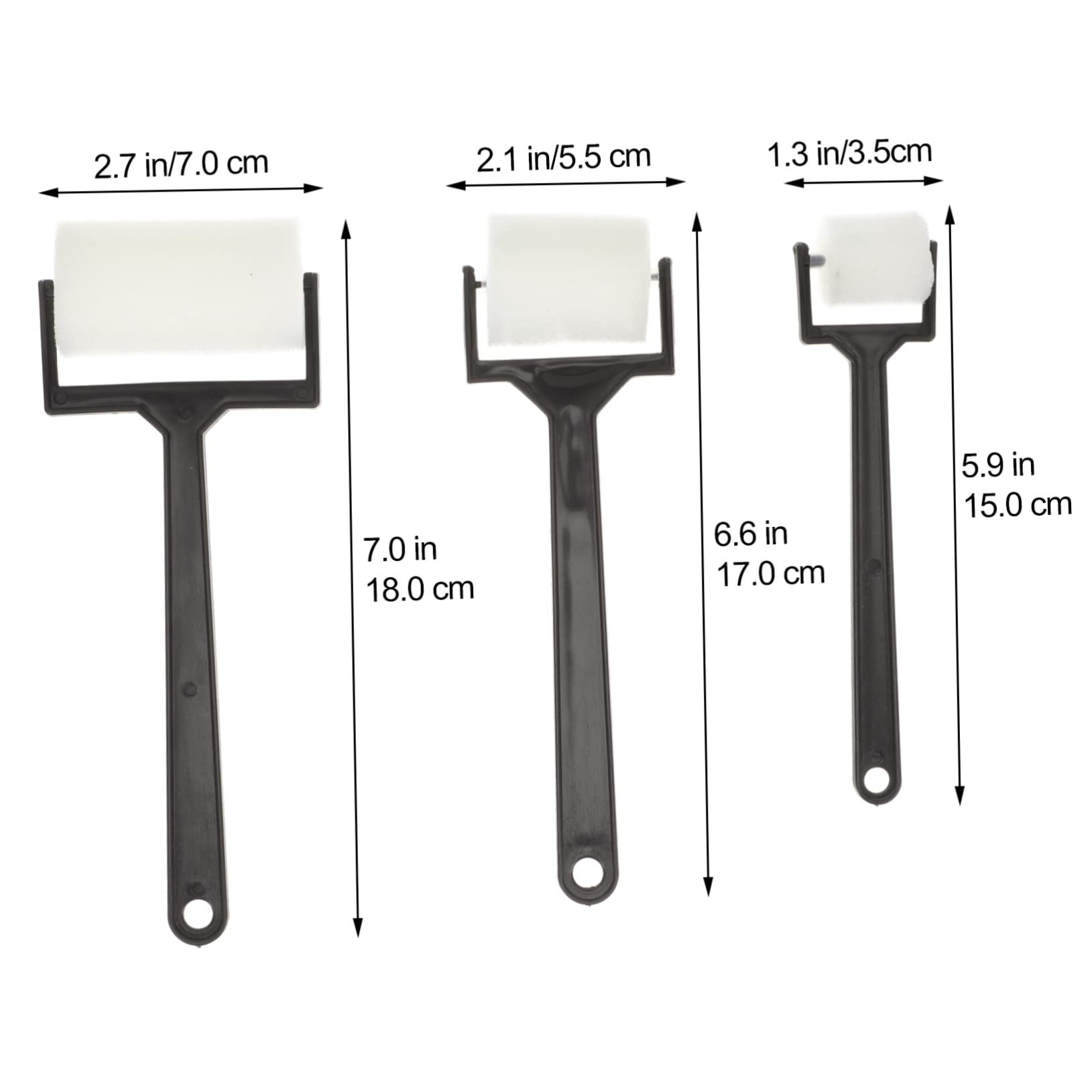 HOMSFOU 15-Piece Sponge Painting Brush Rolls Boys and Girls Art Painting Brush Set Preschool Sponges DIY Coloring Roller Safe Material Creative Art Tools