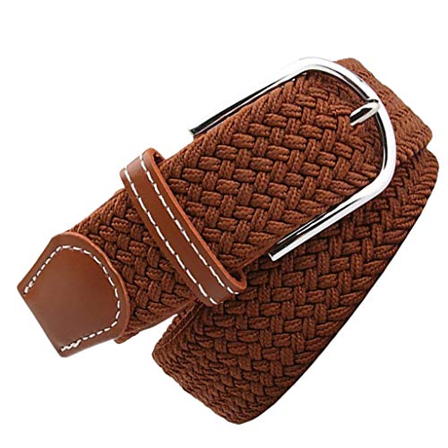 kowaku 2x Masculino Feminino Cinto de Lona Tecida Casual Cinto de Malha Jeans Cós