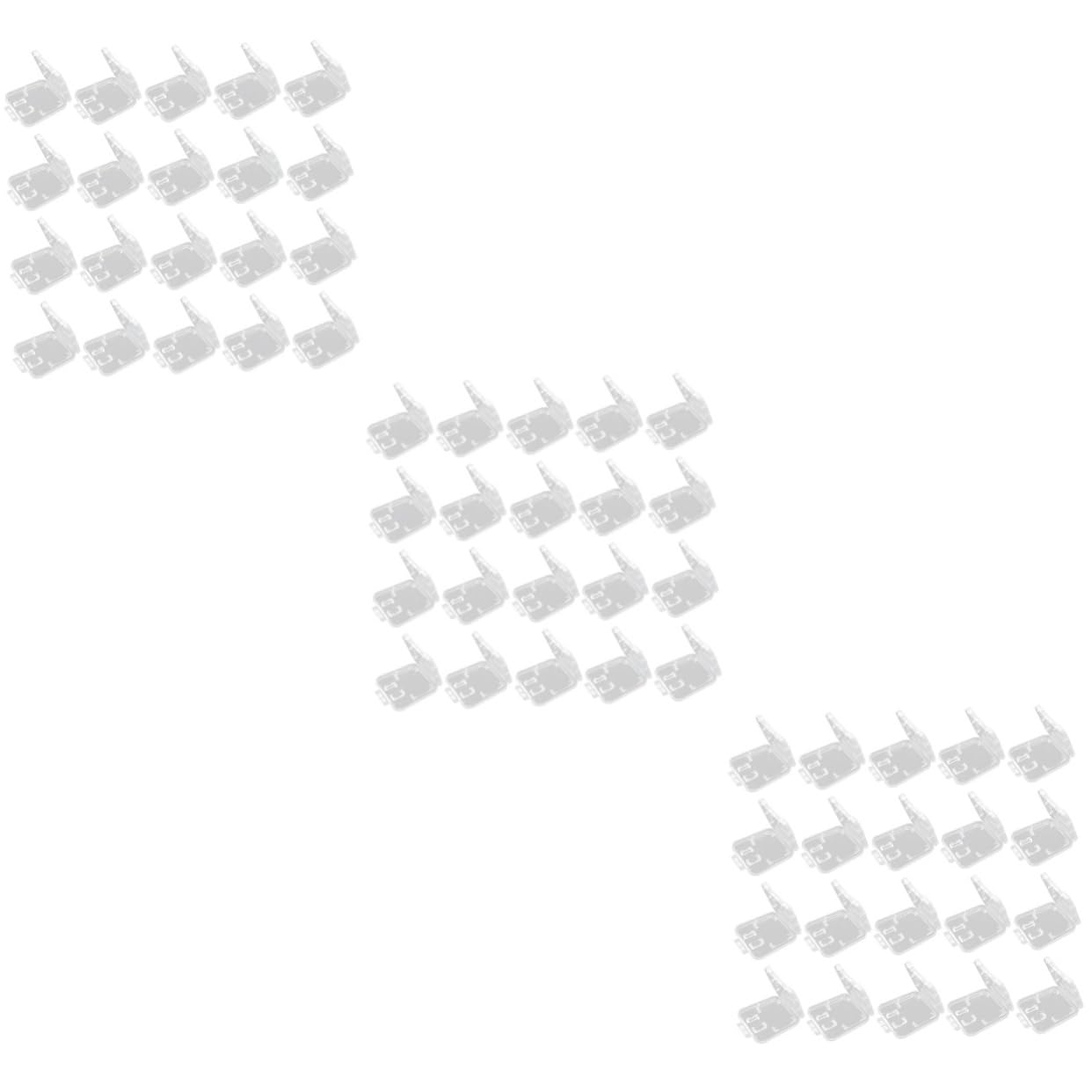 Hemoton 60pcs Plastic Memory Card Holder for and Storage Case Design for Easy Access and Organization of Memory Cards