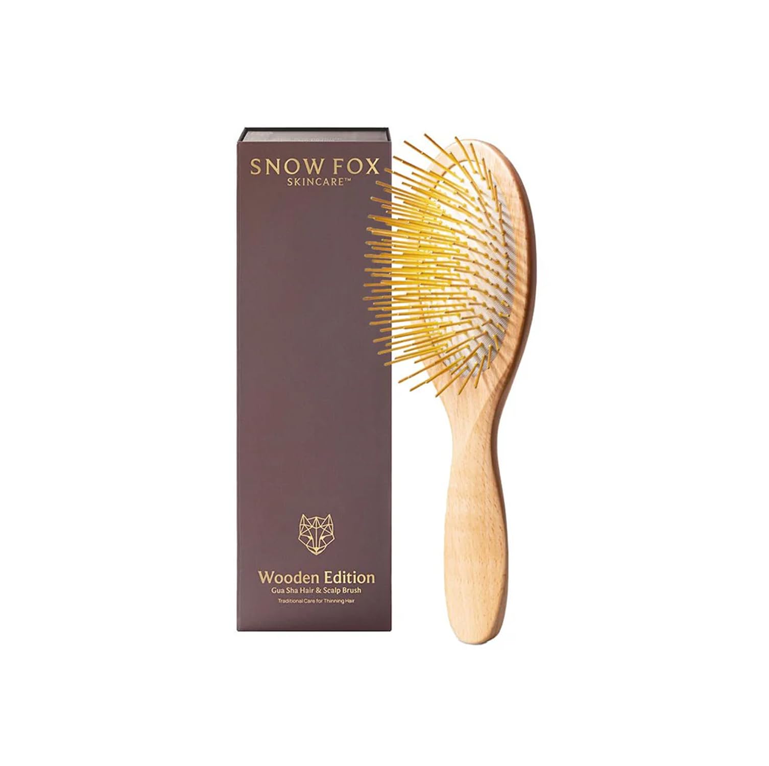 Amazon | スノーフォックス プレミアム FOX カッサ ウッド ヘアブラシ