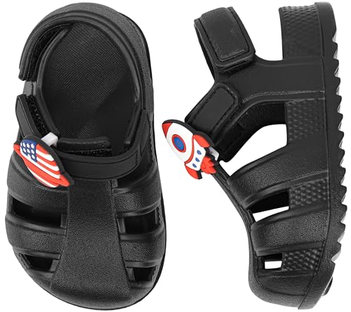 Image of ChayChax Toddler Classic Fisherman Sandals Boys Girls Closed Toe Water Pool Beach Sandal Naturally Splay