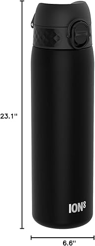 Miniatura 11 de Ion8 Botella de agua, 16.9 fl oz18 oz, a prueba de fugas, fácil de abrir, bloqueo seguro, apto para lavavajillas, sin BPA, funda higiénica, asa de