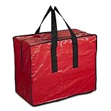 ProPik Christmas Ornaments Storage, Holiday Accessories Bag Tear-Proof Tarp 18 X 10 X 15 with...