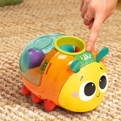 Image of Bright Starts Spin 'n' Chase Bug Ball Popper Toy with Lights & Music, Crawling Baby Toy Encourages Movement & Motor Skills, Unisex, 6 Months+