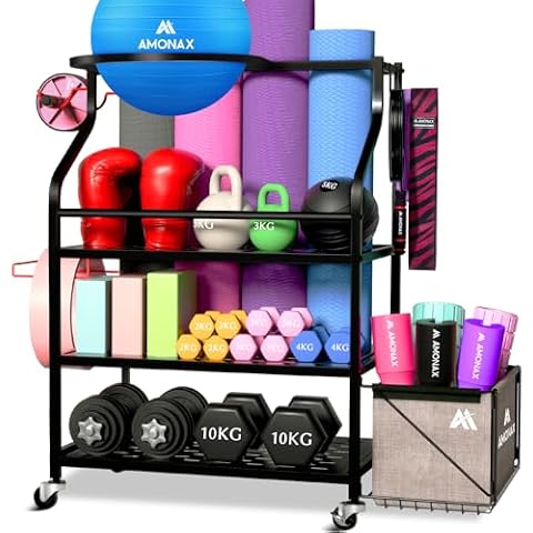 Amonax Metal Storage Rack for Fitness Cover