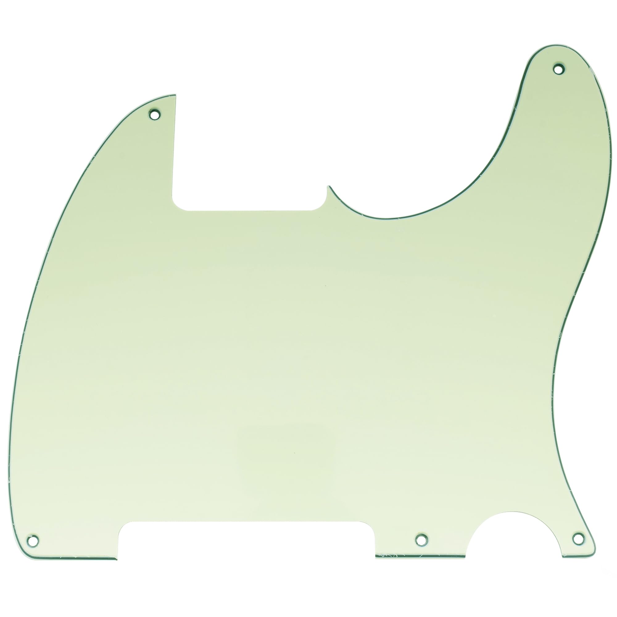 Musiclily 5 Fori Blank Tele Pickguard Battipenna per Chitarra Fender USA/Mexican Telecaster Esquire,3 strati Mint Musiclily 5 Fori Blank Tele Pickguard Battipenna per Chitarra Fender USA/Mexican Telecaster Esquire,3 strati Mint