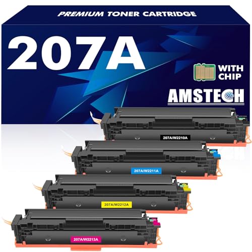 207A 207X MFP M283fdw avec Puce Cartouche de Toner Compatible Remplacement pour HP Color Laserjet...