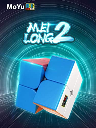 Image of M-Alive MoYu Rubik Cube Puzzle 3D Speed Stickerless 2x2x2 Puzzle Cube, 48mm, Smooth Turning ABS Brain Teaser Toy for Kids and Adults (2X2)