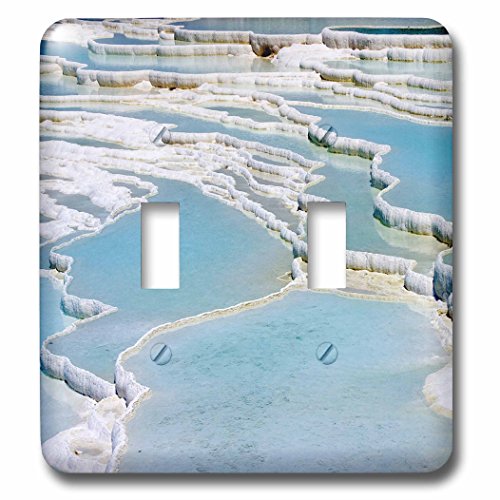 3dRose lsp_74701_2 Travertine Rocks, Ponds, Pamukkale, Turkey Double Toggle Switch