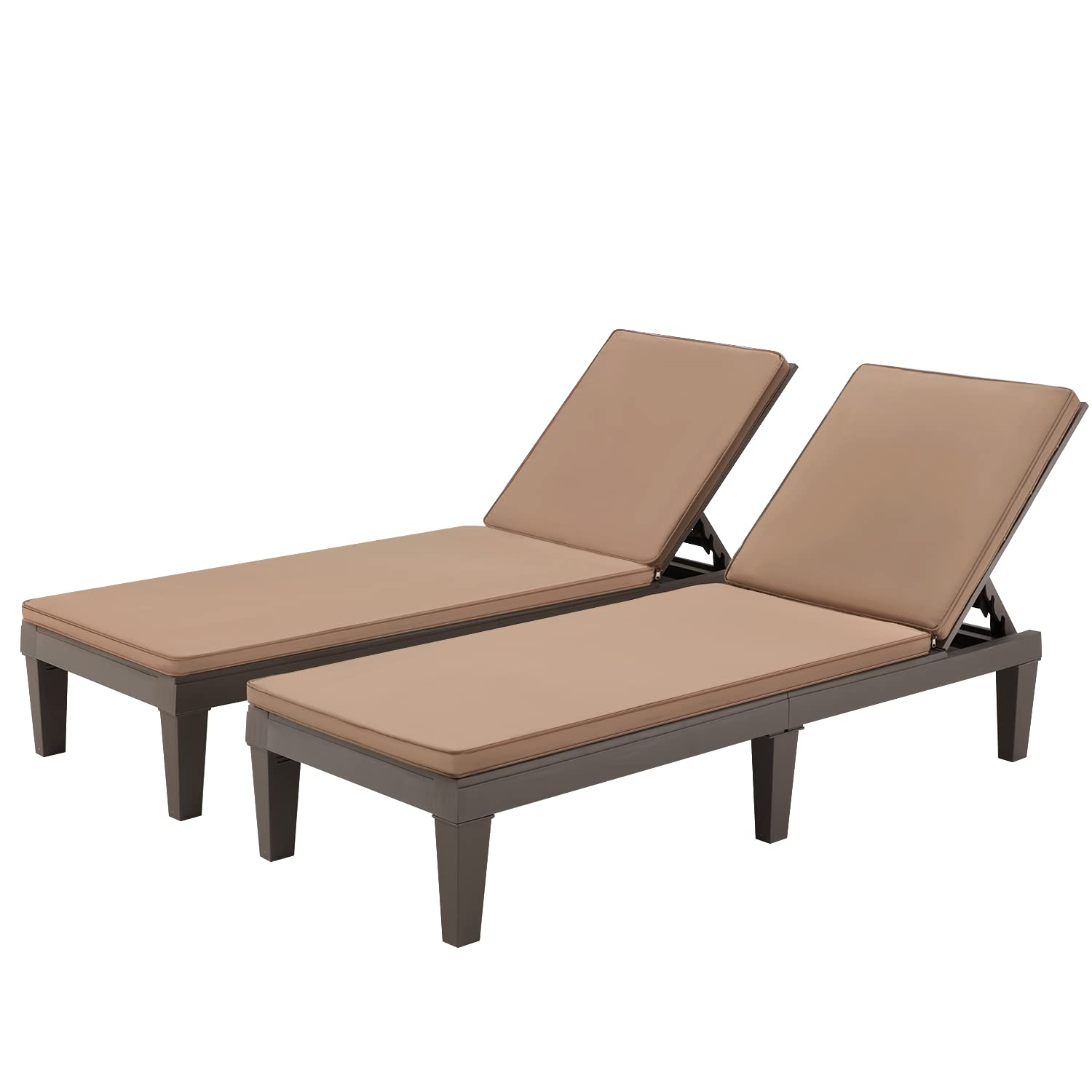 Buy EROMMY Outdoor Chaise Lounge Chairs, AllWeather Patio Loungers