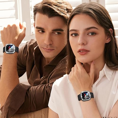 Image of Suoman 4-Pack for Fitbit Sense 2 /Versa 4 Screen Protector Case