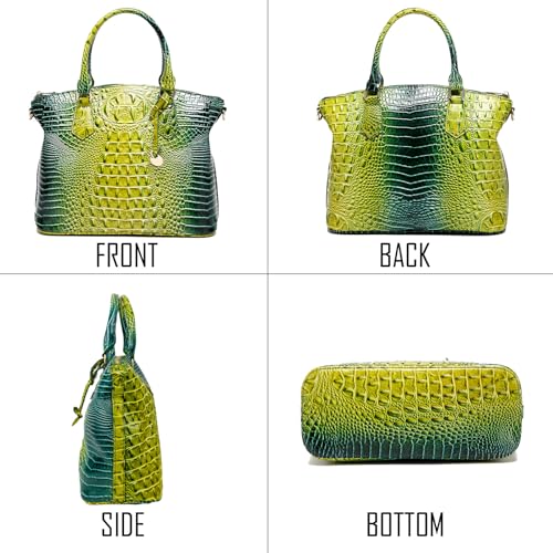 Image of Makcr Joacbv Women Purse Satchel Bag Long Crossbody Classy Tote Bag Top Handle Vegan Leather Ladies Handbags Embossed Pattern