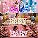 Pooqla BABY Marquee Light Up Letter Set, Warm White Glowing Letters for Baby Shower Girl Boy Birthday Party Backdrop, LED Light Up Letter for Gender Reveal Wedding Bedroom Nursery Table Wall Decor