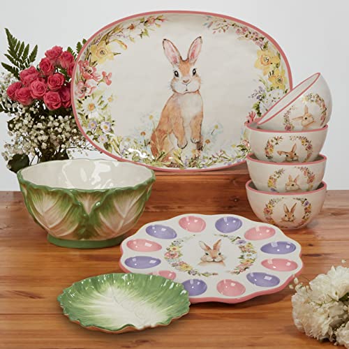 Certified International Easter Garden Rectangular Tray, 14.25" X 10.5" by Certified International - Image 4