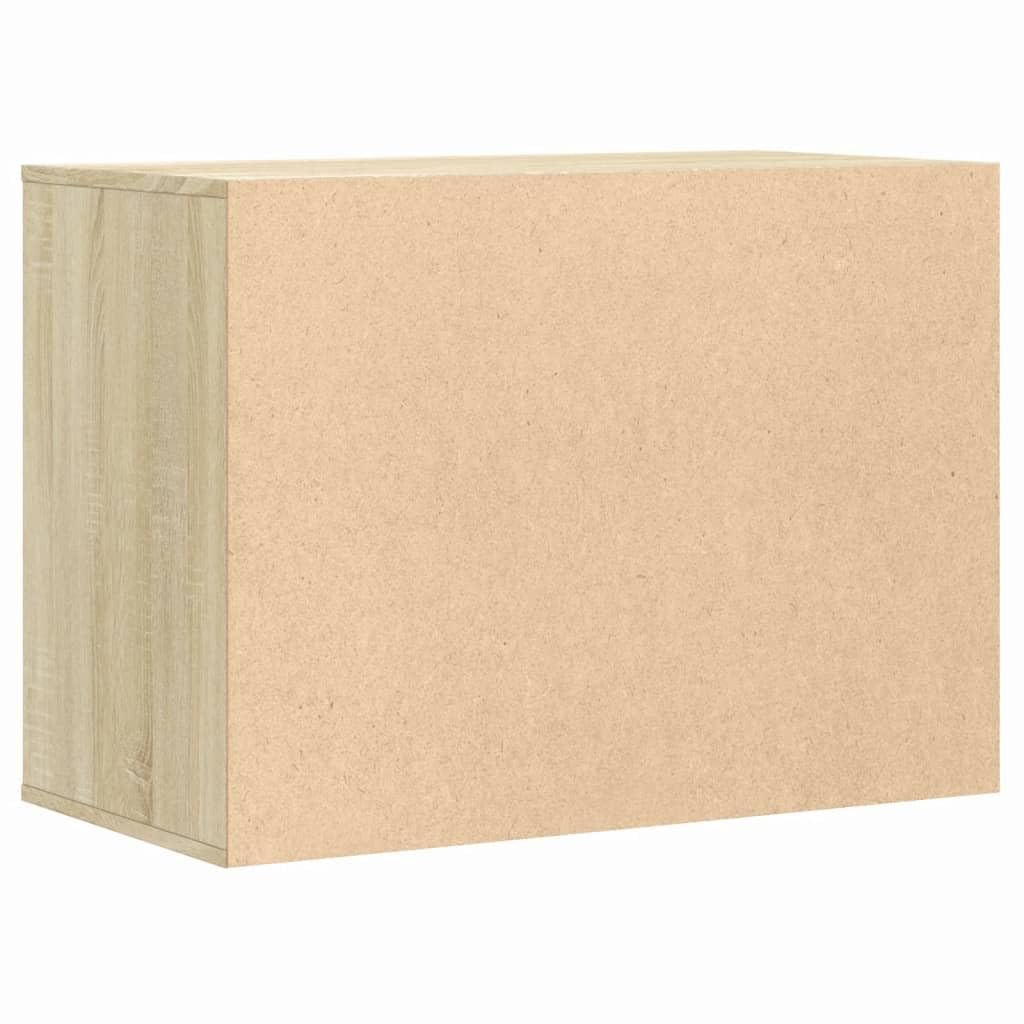 vidaXL Cassettiera Angolare Rovere Sonoma 80x41x58cm Legno Multistrato, Mobile con cassetti, armadietto con cassetti, portaoggetti con cassetti
