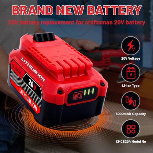 Ultraxxis 8.0Ah for Craftsman 20V