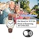MAUJOY Sprechende Uhr für Damen für Blinde Senioren mit Sehbehinderung, Laute und klare Stimme,Spricht Deutsch (Brown-A)
