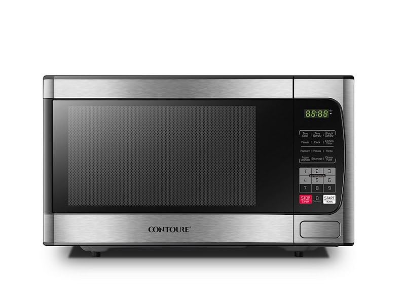 Microwave Oven 900 Watts Cooking Power/ 1350 Watts Input Power 11-1/2 Inch Height x 19 Inch Width x 15 Inch Depth With 10-1/2 Inch Glass Turntable Stainless Steel 9.58 Amp Built-In