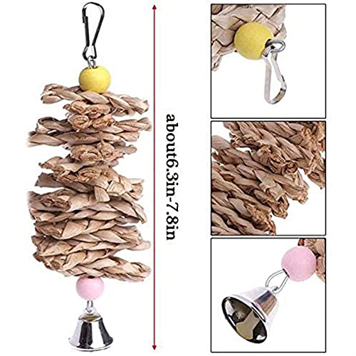 Vogelspeelgoed 3 STUKS CuttleFish Bone houten kauwen speelgoed vogelspeelgoed voor papegaaien budgie en sepia huisdieren… - Afbeelding 4