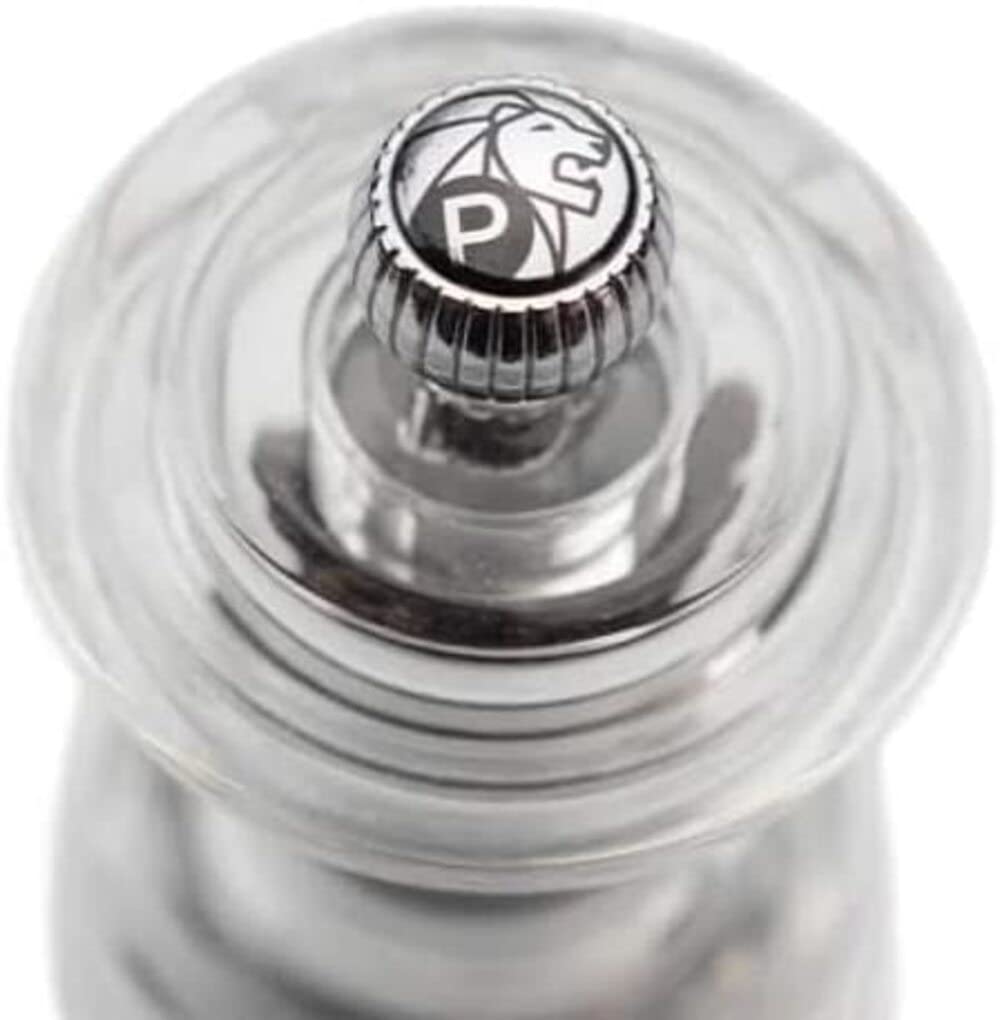 PEUGEOT, Bistro 10 cm Pepper Mill, Classic Grind System, Acrylic, Lifetime Guaranteed Mechanism, Made in France - Image 2