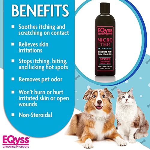 Eqyss Micro-Tek Pet Shampoo (16 Ounce) - Stops Scratching, Itching, Biting, Or Licking Hot Spots #TOP2