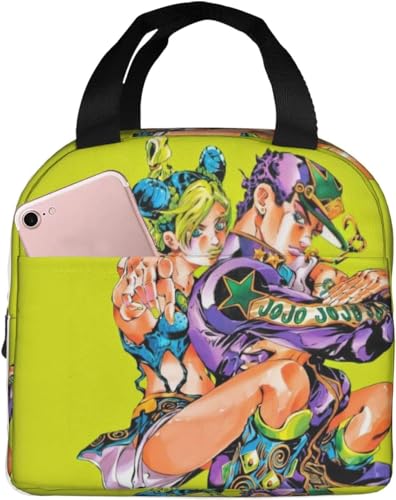 ランチバッグ ジョジョの奇妙な冒険 保冷 弁当バッグ おしゃれ コンパクト 持ち運び便利 小物用手さげ ミニトート 通勤 通学 旅行用 男女兼用