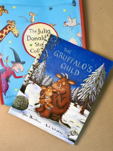 Image of Julia Donaldson 10 Book Box Set - Includes The Gruffalo, Room on the Broom, The Snail and the Whale, The Gruffalo's Child, The Paper Dolls, Tyrannosaurus Drip, Cave Baby, Monkey Puzzle, What the Ladybird Heard, and The Troll