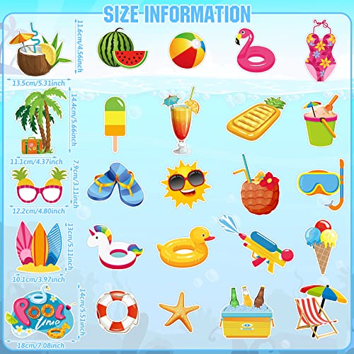 Set de 25 imanes decorativos verano para nevera miniatura 3