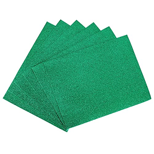 uxcell Dark Green Shiny EVA Foam Sheets 11 x 8 Inch 2mm Thick for Crafts DIY Projects 6 Pcs