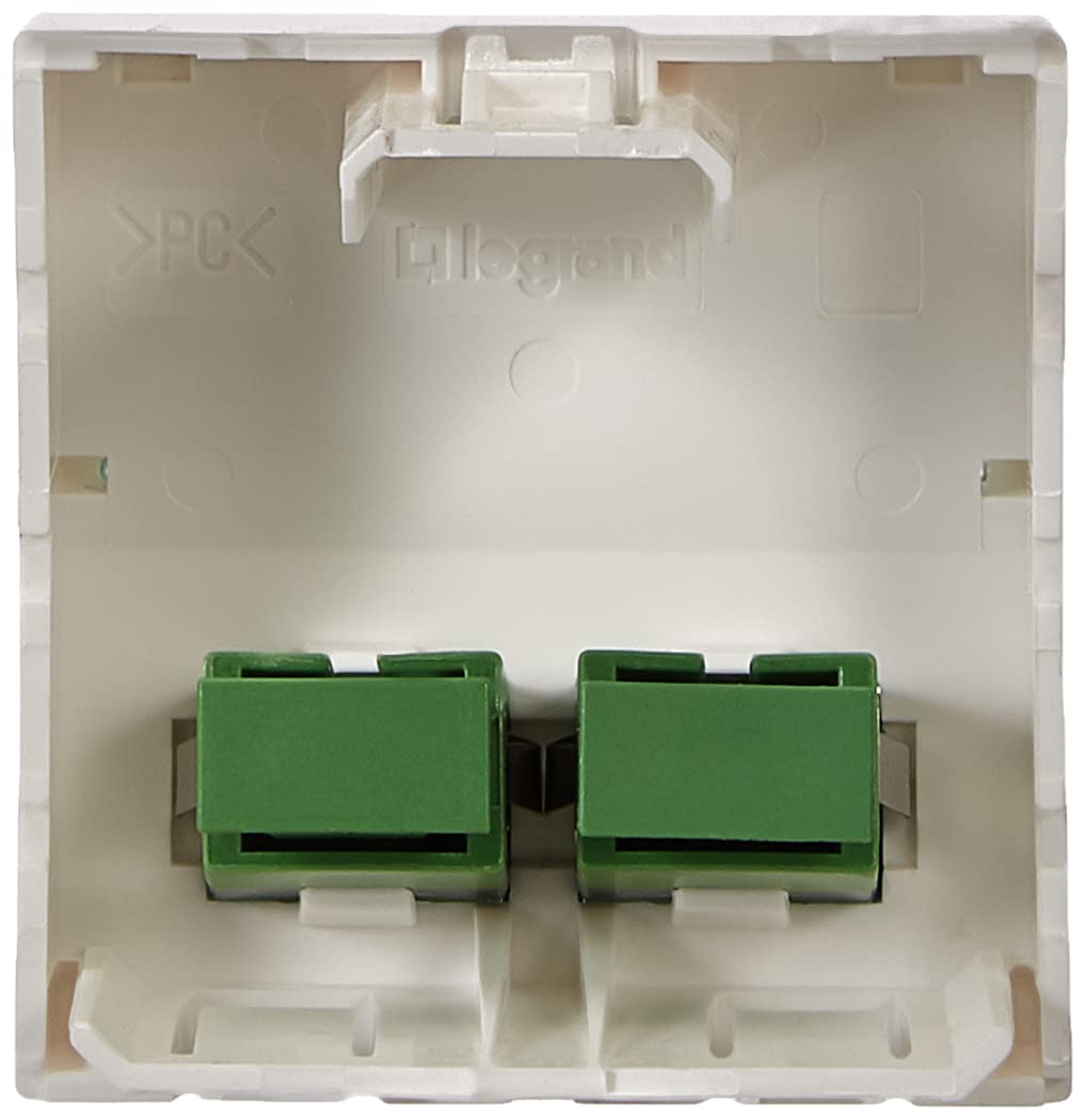 Legrand Mosaic - Socket -ii fo sc/APC 1 Module White - Image 2