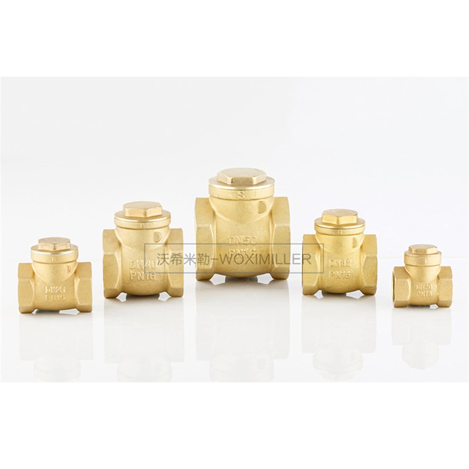 Raccords de tuyauterie 1/2 "1 pouce DN15 DN20 DN25 DN25 DN32 Femme Femme Swing Valve Valve Laiton Horizontal raccord gaz (Specification : DN25)