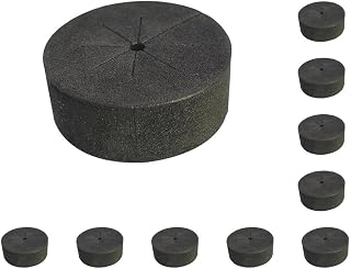 Juego de 100 unidades, 100 unidades, 100 unidades, espuma floral para macetas, duradera y suave, espuma hidropónica, para jardín, flores, espuma, color negro