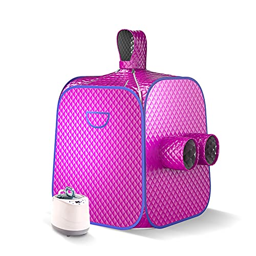 jiChenxiang Kit de Sauna de Vapor para SPA doméstico, Sauna portátil Personal de Cuerpo Completo, Carpa para Sombrero, Sauna portátil Ligera de 2 l con Temporizador de Control Remoto