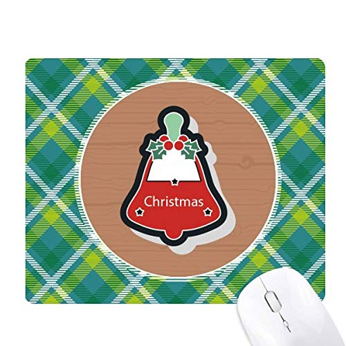 Tapis de souris verte grille Noël cartoon pixel pour ordinateur