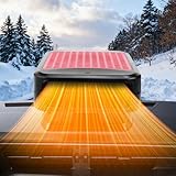 Portable Car Heater for Vehicle,12V Car Heater and Defroster, Windshield Defogger Car Heater That Plugs into Cigarette Lighter for Car, SUV, Trucks (Red Black)