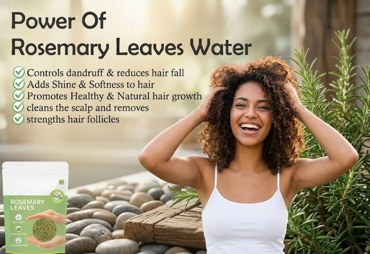 Rosemary Dried Leaf - 100 gm | Dried Rosemary Leaves for Hair, Food & Tea (100% Natural)