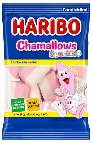 Haribo Chamallows Speckies Caramelle Marshmallow, Senza Glutine, 150g