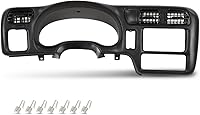 Vista 13 de PIT66 Bisel del Tablero de Instrumentos Cluster Bisel del Tablero Trim, Compatible con Chevy Blazer S10 GMC Jimmy Sonoma 1998 1999 2000 2001 2002