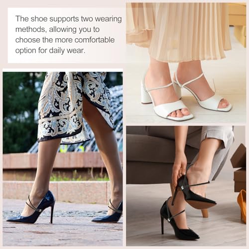 Sangles de chaussures élastiques à strass pour talons hauts PATIKIL