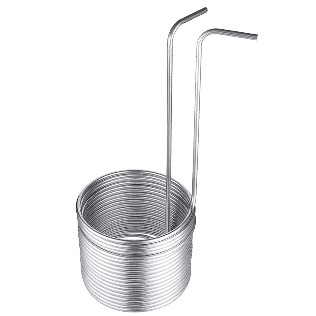 1 Pz Tubo Del Refrigeratore Di Immersione In Acciaio Inossidabile, Birra Birra Eccellente Refrigeratore Di Wort, Casa FAI DA TE Parte Della Macchina Per Il Vino (Size : 9.52x0.5x7.8m Single)