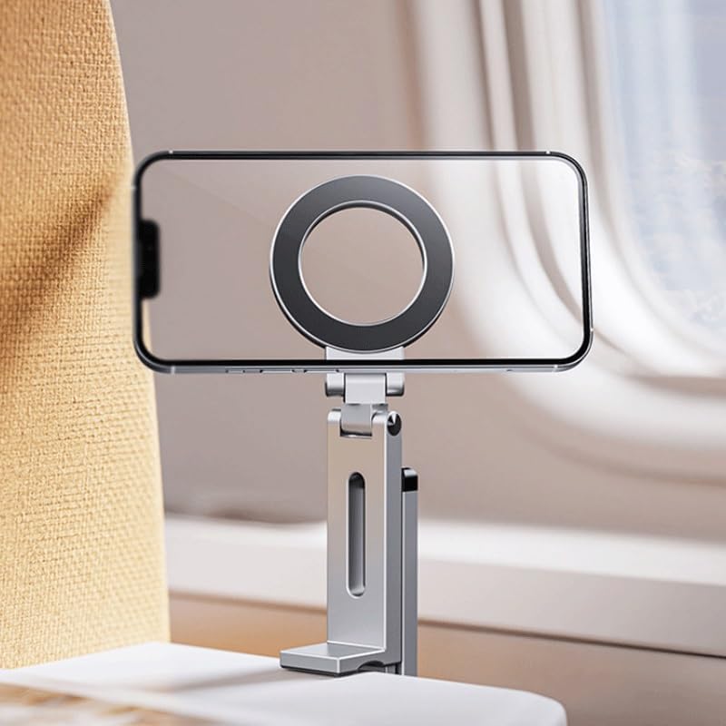 Desktop Foldable Tripod Travel Stand Portable Magnetic Phone Holder for Home Use Outdoor image 5