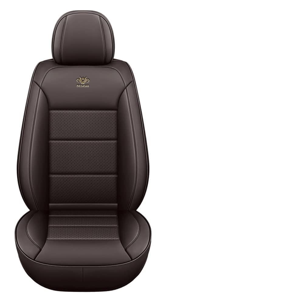 TOKOTO Pokrowce na siedzenia samochodowe pasują do Nissan Micra K14 2017-2022, kompatybilne z poduszką powietrzną, wodoodporne akcesoria do wnętrza samochodu, kawowe