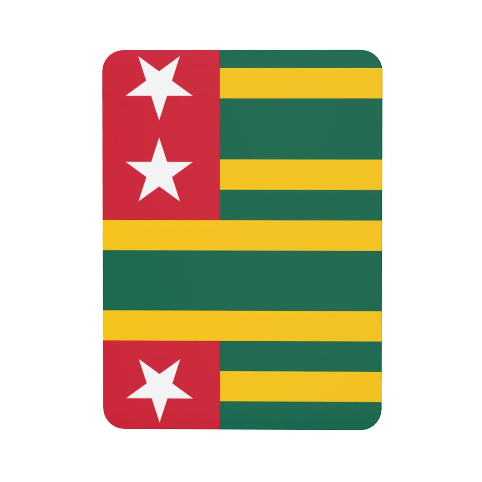 Flag of Togo Soft Magnetic Refrigerator Magnets with Creative Printing, Decorative Magnetic Stickers