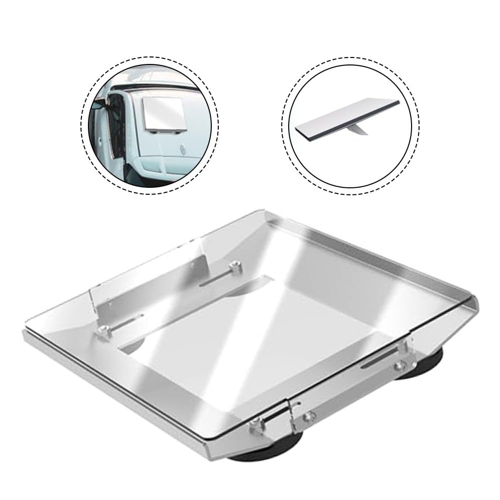 Staffa di montaggio in alluminio con copertura trasparente e base magnetica rivestita in gomma per Starlink Mini Caravan Camper Van Yacht Truck
