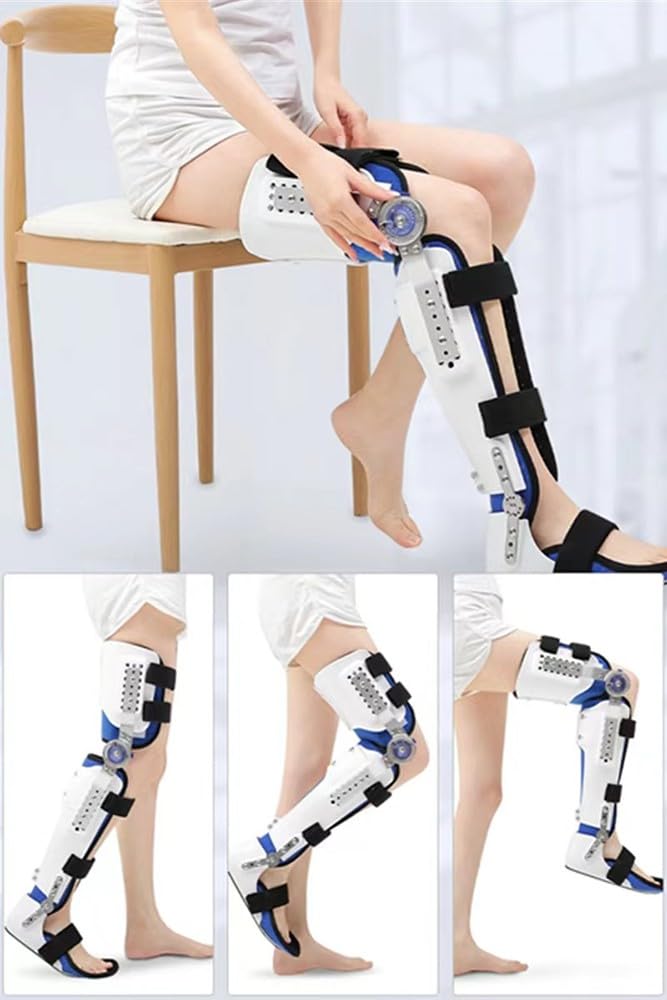 Amazon | 股関節膝足首足装具ブレース、脚ブレース骨折および下肢麻痺