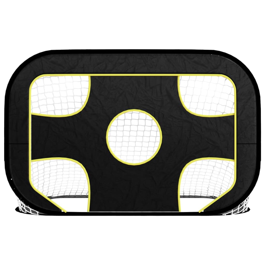 Fußballtor mit Torwand 120x80x80 cm Polyester Popup Trainingstor mit Tor Netz faltbar tragbar für Garten Outdoor Indoor Kinder Erwachsene Spaß Zubehör