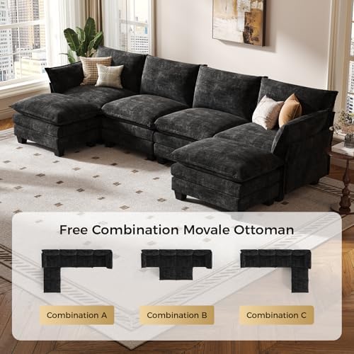KKL U-Shaped Modular Sectional Sofa - Thumbnail 3