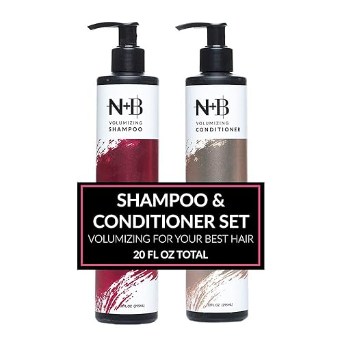 N+B Volume Shampoo + Volume Conditioner Bundle  Sin sulfato  Sin parabenos  Fortalece e hidrata  Para todo tipo de cabello y texturas  Fabricado en