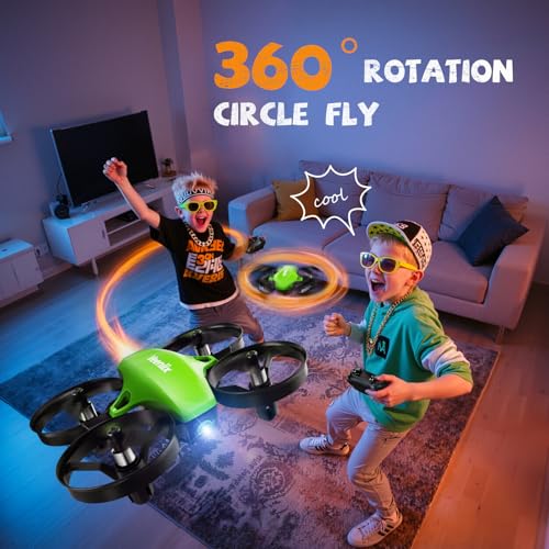 Image of V995 Mini Drone for Kids and Beginners, Indoor Outdoor Quadcopter Plane for Boys Girls with 3D Flips,360 Rotation,Circle Fly,Auto Hover, Headless Mode and 3 Batteries,Gift for Boys and Girls