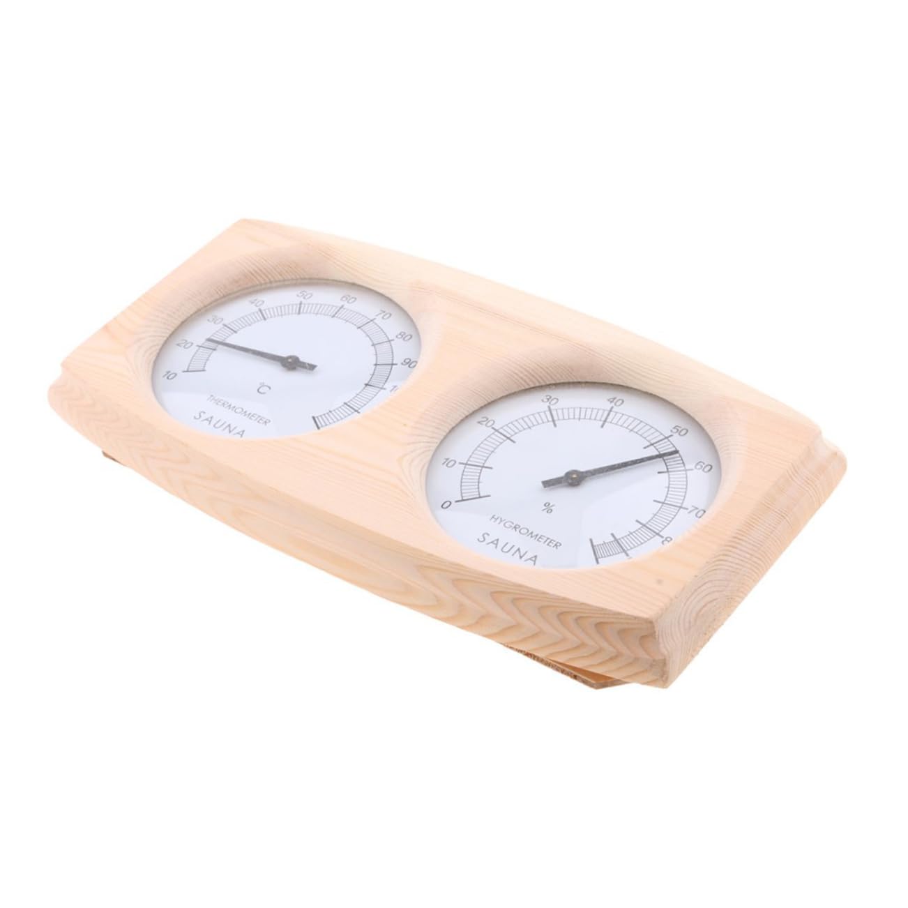 BESPORTBLE Termometro Igrometro Legno Con Display Separato Per Sauna Terrario e Uso Hygrotermometro Resistente e Facile Da Leggere Scala Celsius Range
